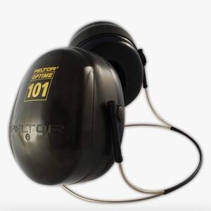 Peltor Optime 101 Non-electronic Behind-the-Neck Muffs, NPR 26 dB, Black, Stndrd